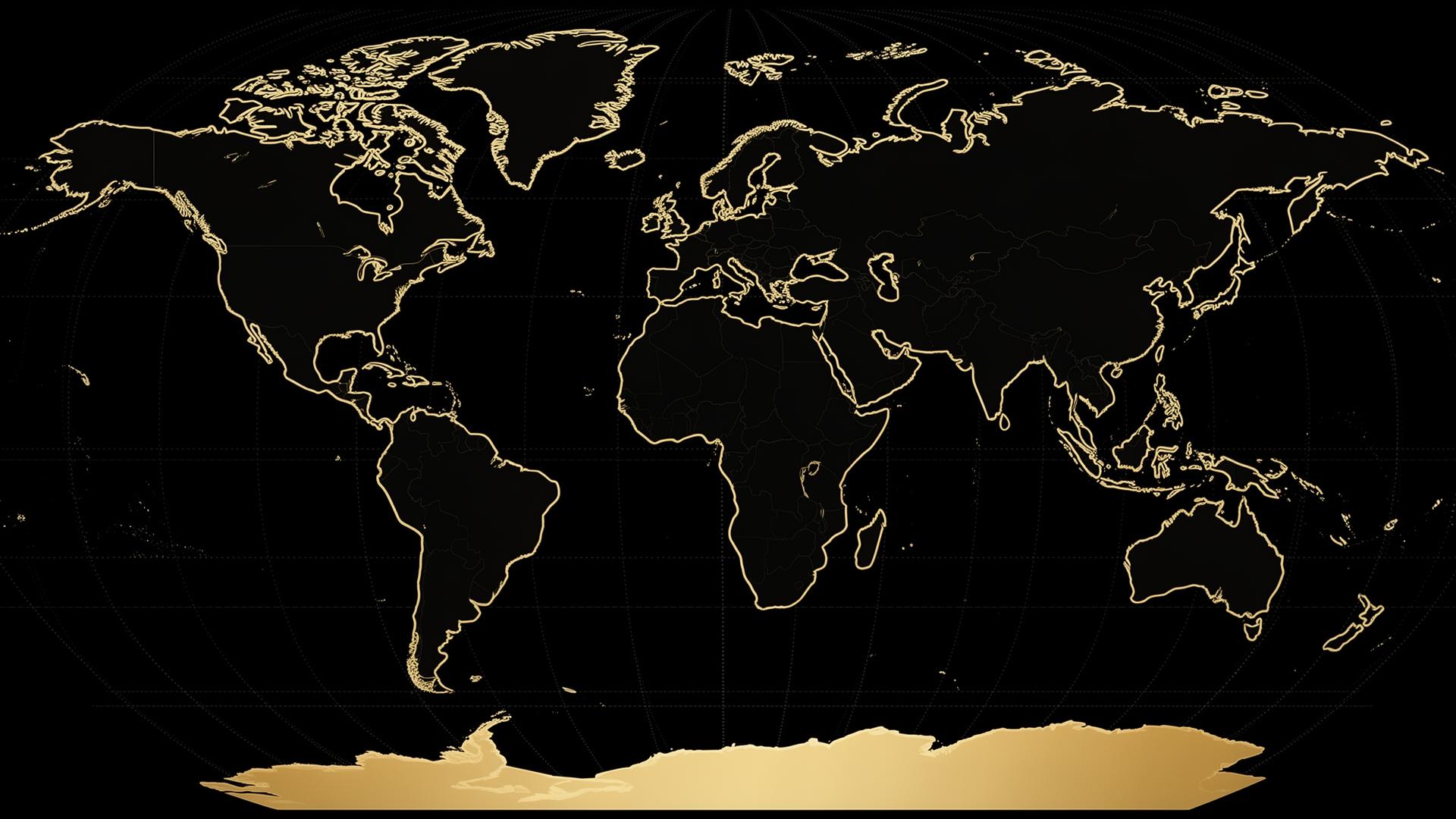 Stylized noir and gold world map marking Melissa's Southeast Asia home base